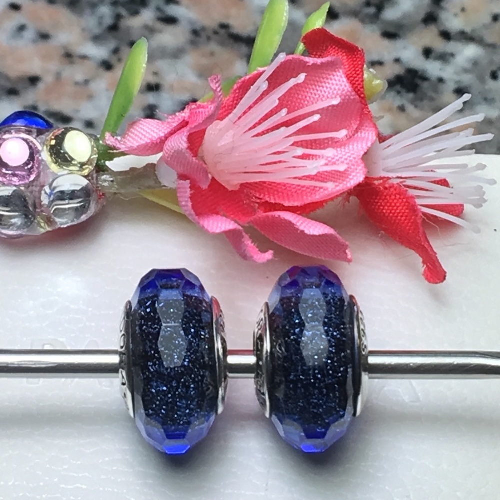Pandora Charms navy blue shimmer.